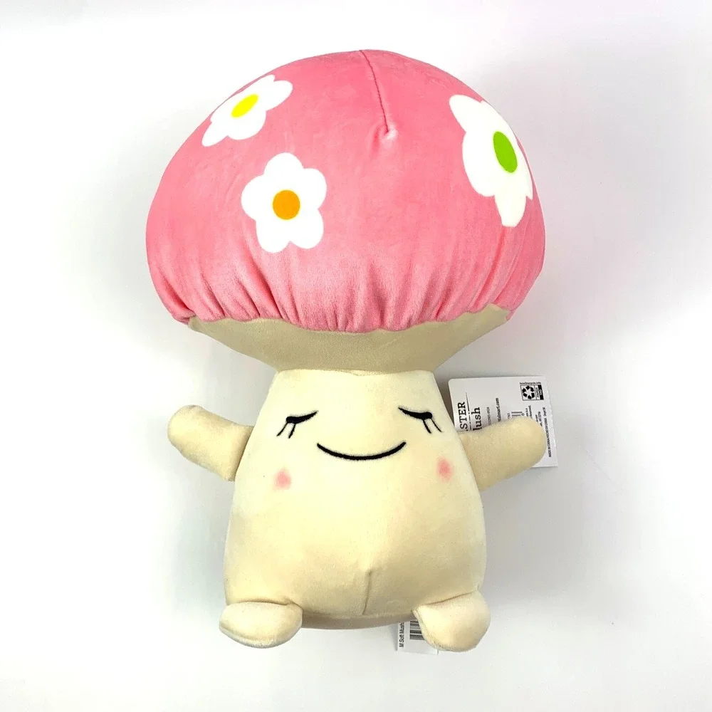Way to Celebrate Easter Soft Mushroom Plush Pink Floral Cap Toadstool Fungi READ